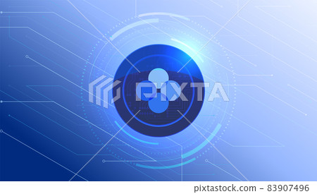 OKEX (OKB) banner. OKB coin cryptocurrency concept banner background. OKEX (OKB) banner. OKB coin cryptocurrency concept banner background. 83907496