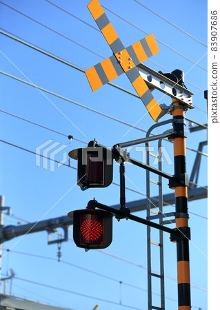 Railroad crossing alarm image Railroad crossing alarm image 83907686