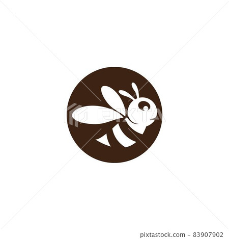 Bee logo vector icon Bee logo vector icon 83907902