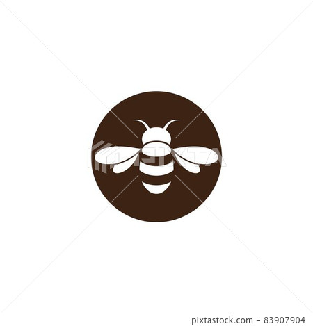 Bee logo vector icon Bee logo vector icon 83907904