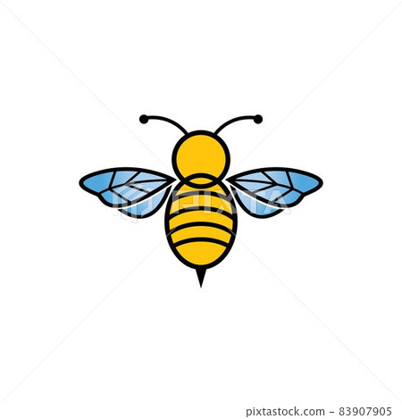 Bee logo vector icon 83907905