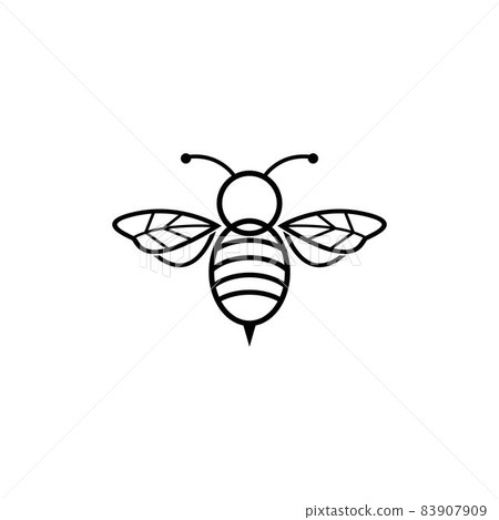 Bee logo vector icon 83907909