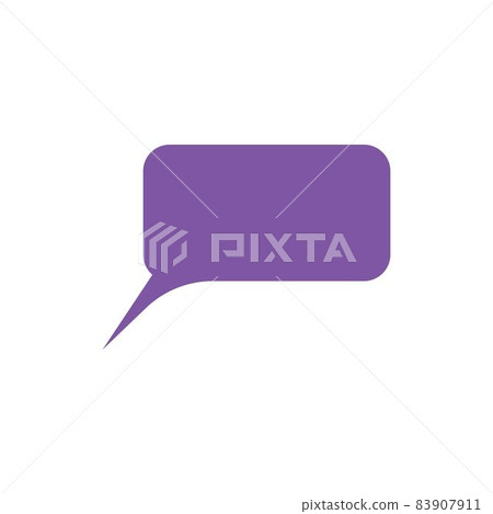 Speech bubble logo template vector icon Speech bubble logo template vector icon 83907911