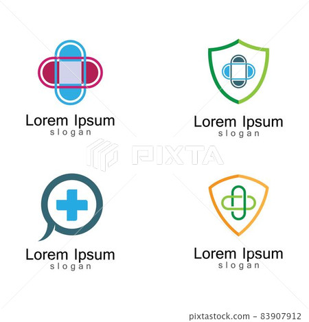 Medical logo template vector icon 83907912