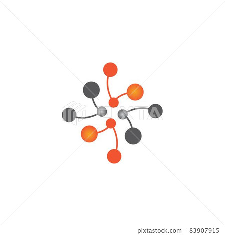Molecule logo template vector icon Molecule logo template vector icon 83907915