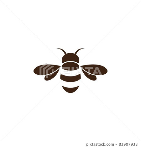 Bee logo vector icon Bee logo vector icon 83907938