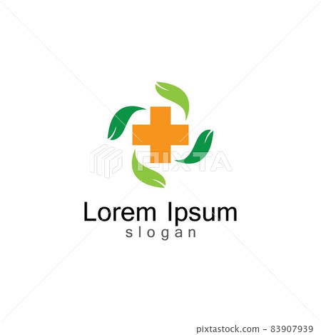 Medical logo template vector icon Medical logo template vector icon 83907939