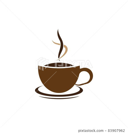 Coffee cup logo template vector icon Coffee cup logo template vector icon 83907962