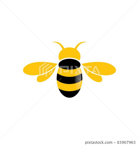 Bee logo vector icon Bee logo vector icon 83907963