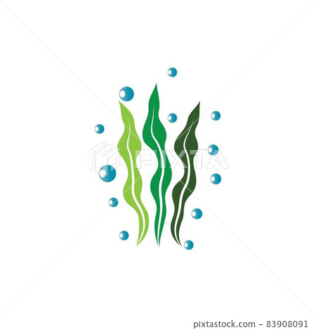 Seaweed logo template vector icon 83908091