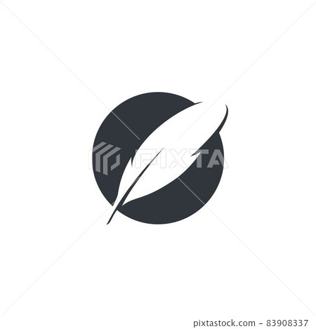 Feather logo vector icon illustration Feather logo vector icon illustration 83908337
