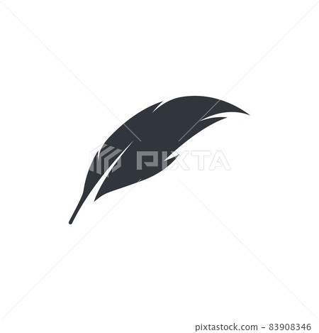 Feather logo vector icon illustration 83908346