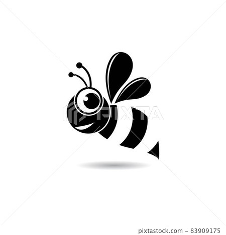Bee logo vector icon illustration Bee logo vector icon illustration 83909175