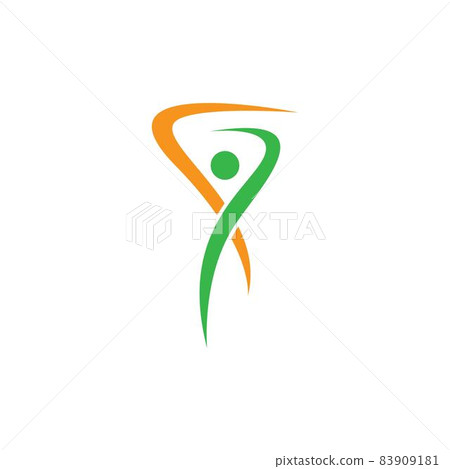 Wellness logo template vector icon 83909181