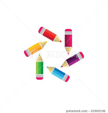 Color pencil vector illustration Color pencil vector illustration 83909196