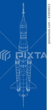 Rocket carrying space shuttle Rocket carrying space shuttle 83909815