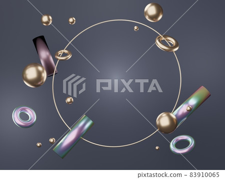 3d render abstract simple geometric shapes with mystic hologram or holographic design. realistic primitives composition scene for mockup. 3d render abstract simple geometric shapes with mystic hologram or holographic design. realistic primitives composition scene for mockup. 83910065