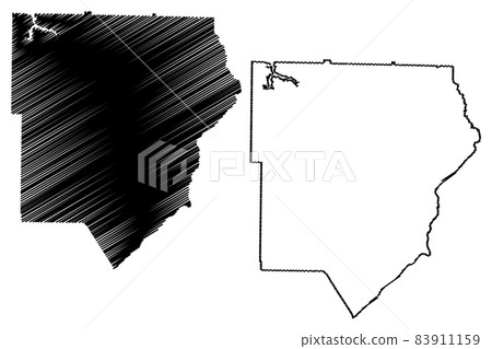 Cobb County, Georgia (U.S. county, United States of America,USA, U.S., US) map vector illustration, scribble sketch Cobb map 83911159