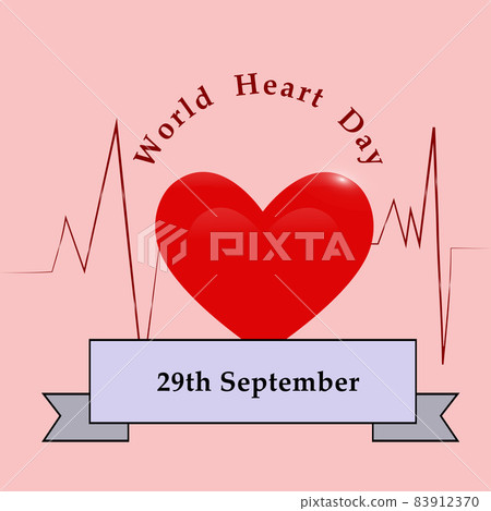 World Heart Day Background 83912370