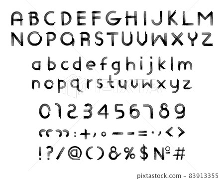 Texture Alphabet and Numbers 83913355