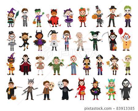Children in Halloween Costumes Children in Halloween Costumes 83913385