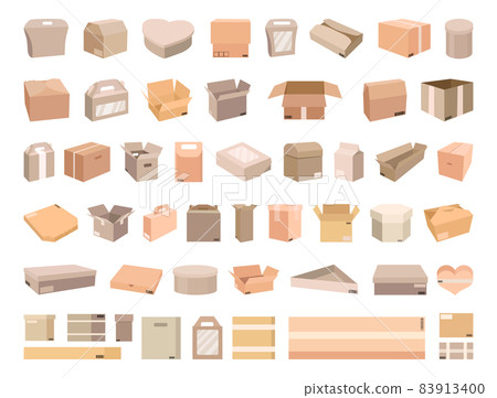Set of Cardboard Boxes Set of Cardboard Boxes 83913400