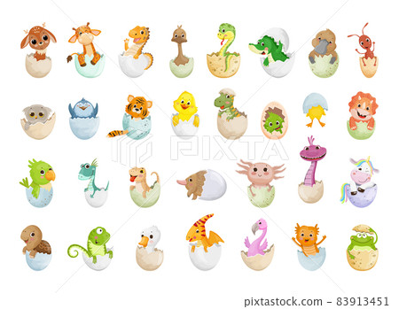 Set of Animals in Eggs Set of Animals in Eggs 83913451
