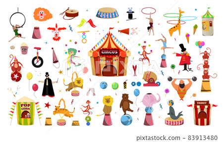 Set of Circus Illustrations 83913480