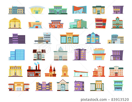 Set of City Buildings 83913520
