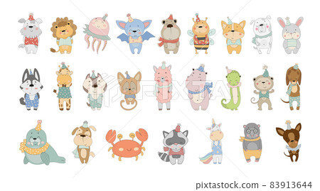 Set of Cartoon Animals Set of Cartoon Animals 83913644