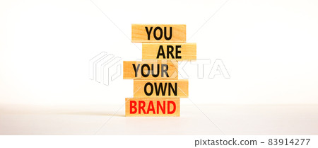 You are your own brand symbol. Wooden blocks with words You are your own brand. Beautiful white background, copy space. Business, you are your own brand concept. You are your own brand symbol. Wooden blocks with words You are your own brand. Beautiful white background, copy space. Business, you are your own brand concept. 83914277