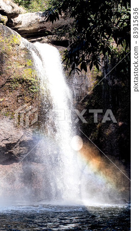 Rainbow waterfall in Haew Suwat Waterfall in Khao Yai National Park Thailand. 83915636