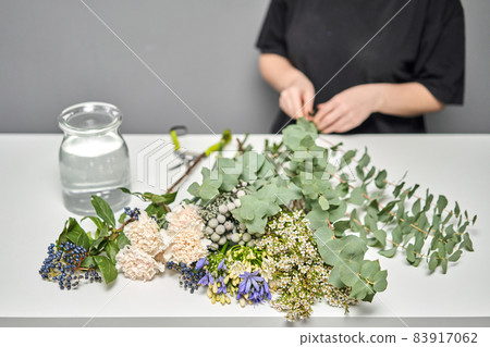 Flowers bunch, set for home. Fresh cut flowers for decoration home. European floral shop. Delivery fresh cut flower. Flowers bunch, set for home. Fresh cut flowers for decoration home. European floral shop. Delivery fresh cut flower. 83917062