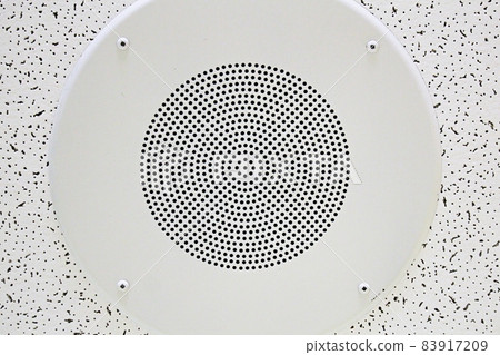 Pattern of a sound speaker on a ceiling tile Pattern of a sound speaker on a ceiling tile 83917209