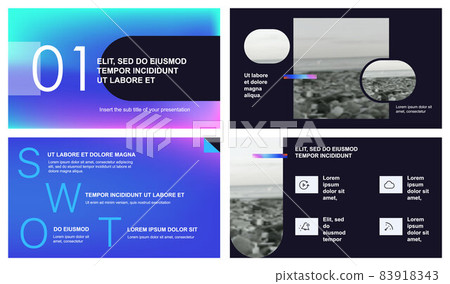 Presentation templates. Composition of geometric shapes and clipping masks to decorate your presentation or project. Minimalist design, easy to edit Presentation templates. Composition of geometric shapes and clipping masks to decorate your presentation or project. Minimalist design, easy to edit 83918343