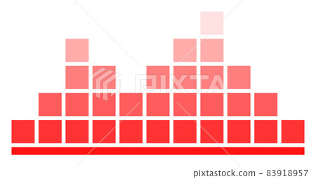 Illustration of an equalizer that goes up and down Illustration of an equalizer that goes up and down 83918957