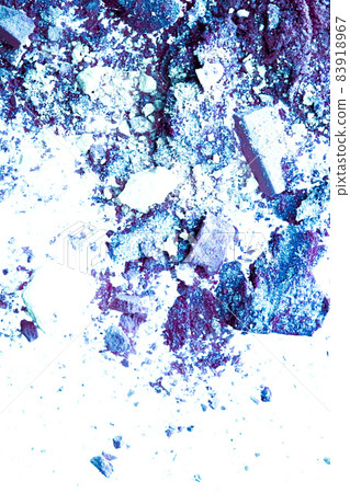 Powder cosmetics, mineral organic eyeshadow, blush or crushed cosmetic product isolated on white background, makeup and beauty banner, flatlay design Powder cosmetics, mineral organic eyeshadow, blush or crushed cosmetic product isolated on white background, makeup and beauty banner, flatlay design 83918967
