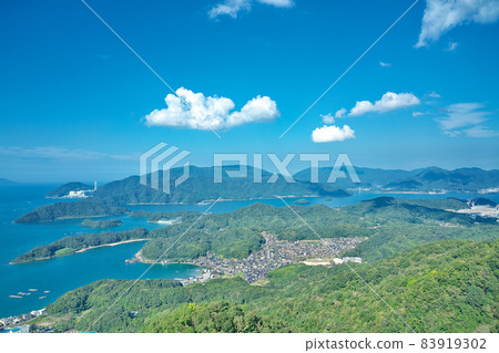 [Landscape from Gorogatake Park Observatory (Supply Ship Masyu)] Ueyasu, Maizuru City, Kyoto Prefecture 83919302