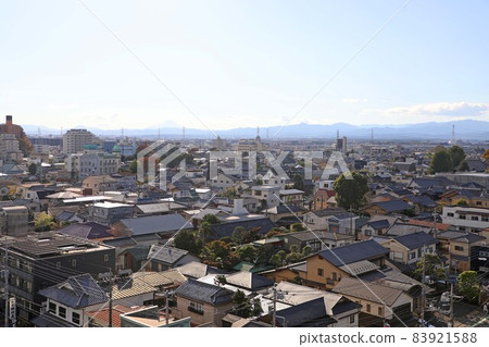 時間的鐘聲和川越的街道 83921588