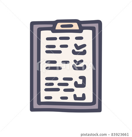 seo checklist color vector doodle simple icon 83923661