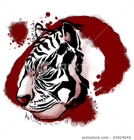 The dignified profile of the zodiac tiger (red) The dignified profile of the zodiac tiger (red) 83924648