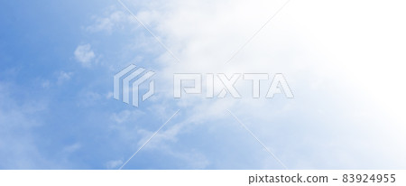 Blue sky background with white clouds. Panorama 83924955