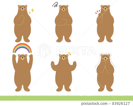 Bear facial expression set 02 [Kuma-san series] 83926127