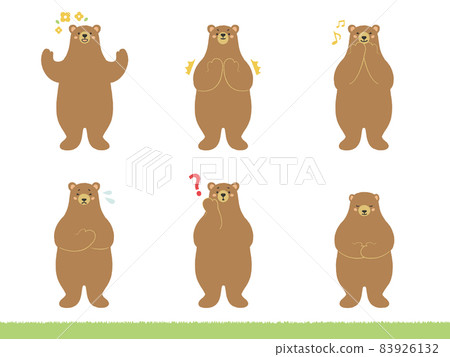 Bear facial expression set 01 [Kuma-san series] 83926132