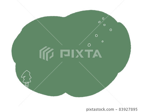 Green frame illustration 83927895