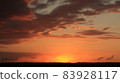 Look at the horizon just after sunset 83928117