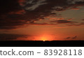 Look at the horizon just before sunset 83928118