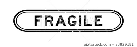 Grunge black fragile word rubber seal stamp on white background Grunge black fragile word rubber seal stamp on white background 83929191