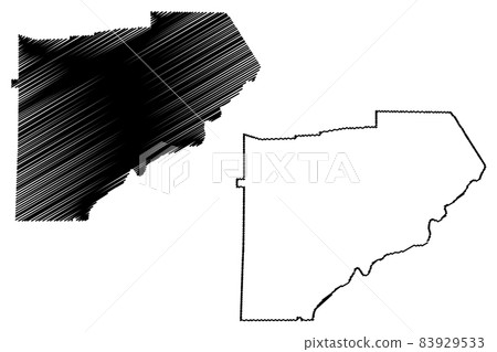 Douglas County, Georgia (U.S. county, United States of America,USA, U.S., US) map vector illustration, scribble sketch Douglas map 83929533