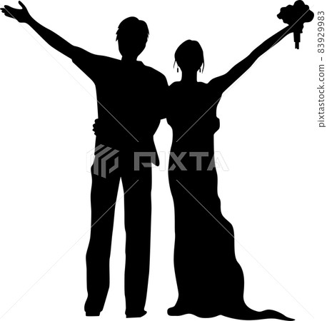 新婚夫婦剪影 新婚夫婦剪影 83929983